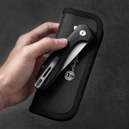 The Vector Folding Pocket Knife Giftset for Men and Women (Black and Silver) - Get Tight Gear