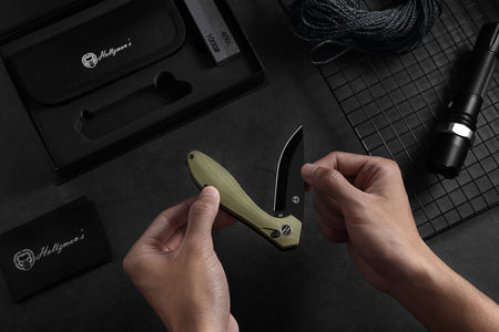 The Vector Folding Pocket Knife Giftset for Men and Women (Green and Black) - Get Tight Gear