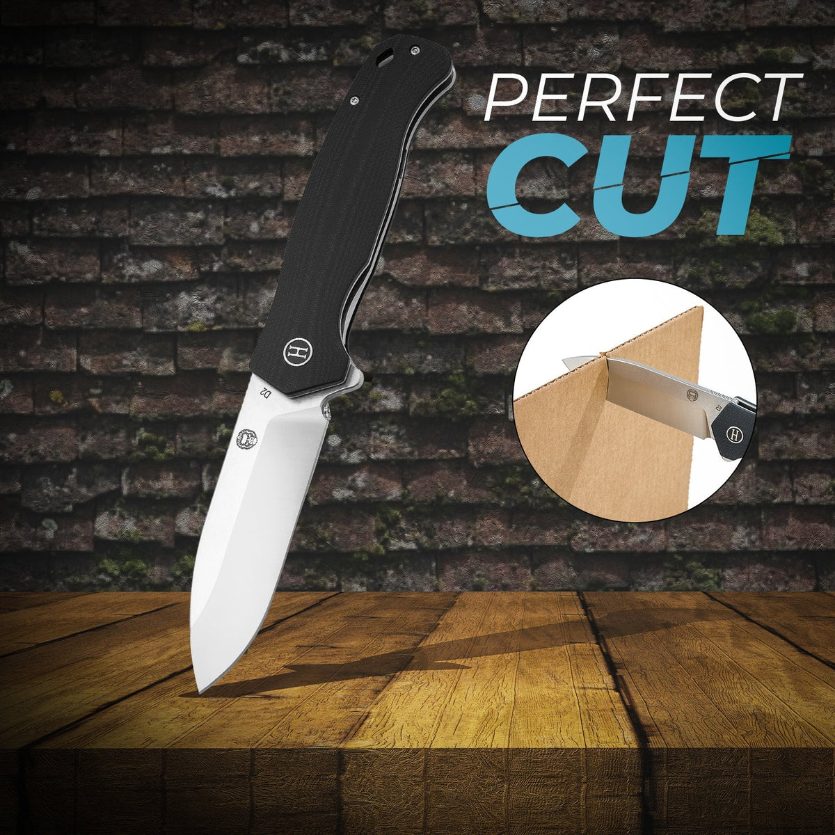 The Wild Trail Folding Pocket Knife Giftset for Men and Women (Silver and Black) - Get Tight Gear