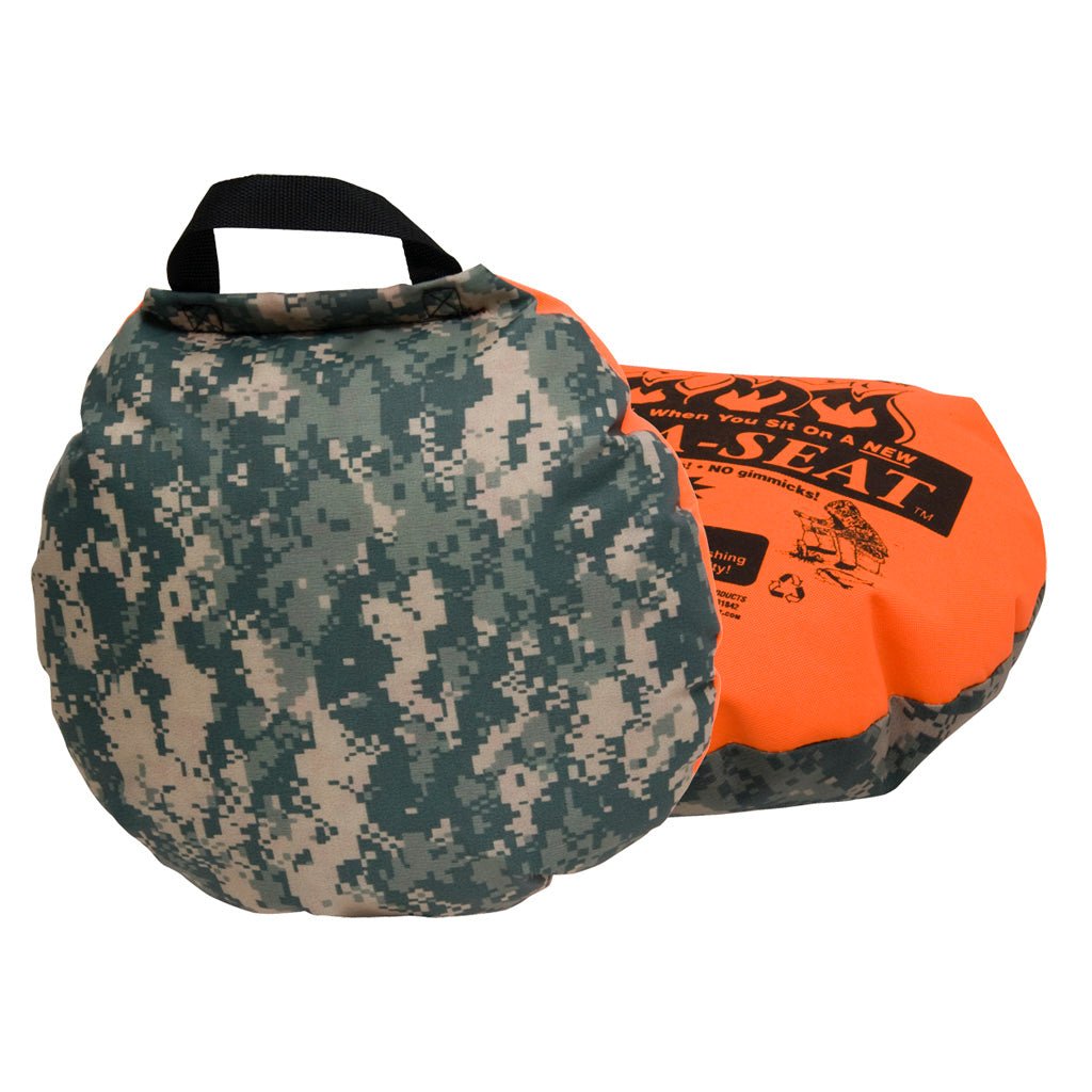 Therm - A - Seat Heat - A - Seat Camouflage/Blaze Orange 17 in. - Get Tight Gear