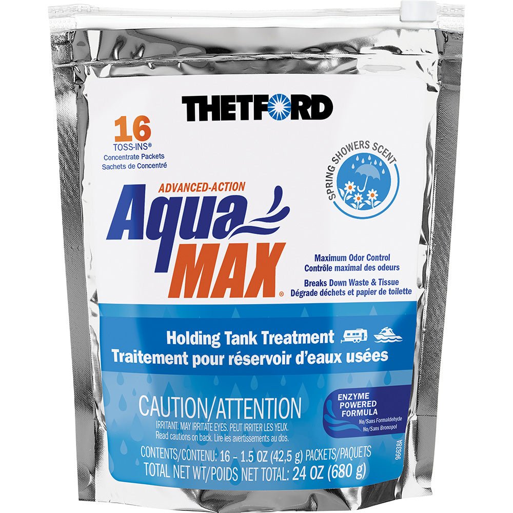 Thetford AquaMax Holding Tank Treatment - 16 Toss - Ins - Spring Shower Scent - Get Tight Gear