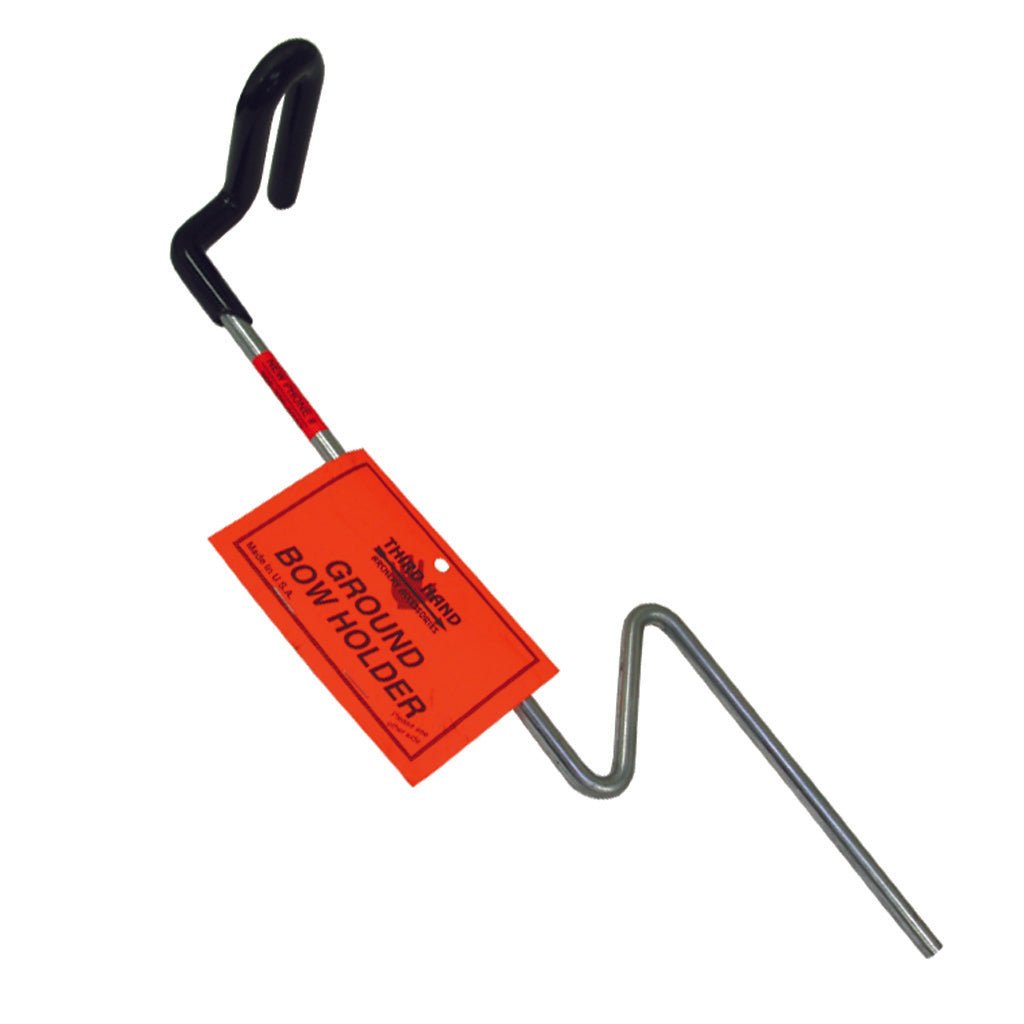 Third Hand Ground Bow Holder Black - Get Tight Gear