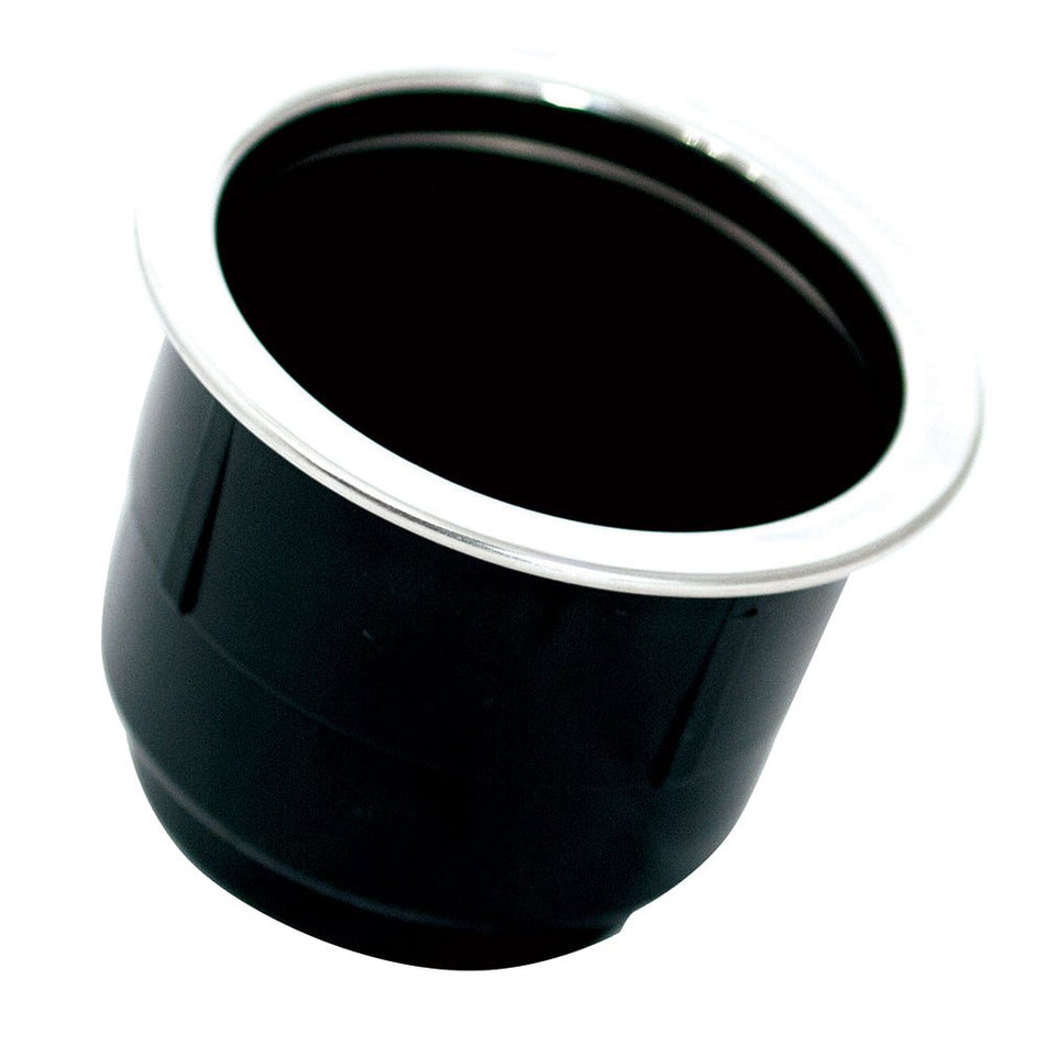 Tigress Black Plastic Cup Holder Insert w/SS Ring On Top - Get Tight Gear