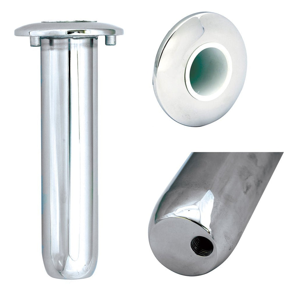 Tigress Blind Mount Round Head Closed Base Rod Holder - 0 - 9" - Get Tight Gear