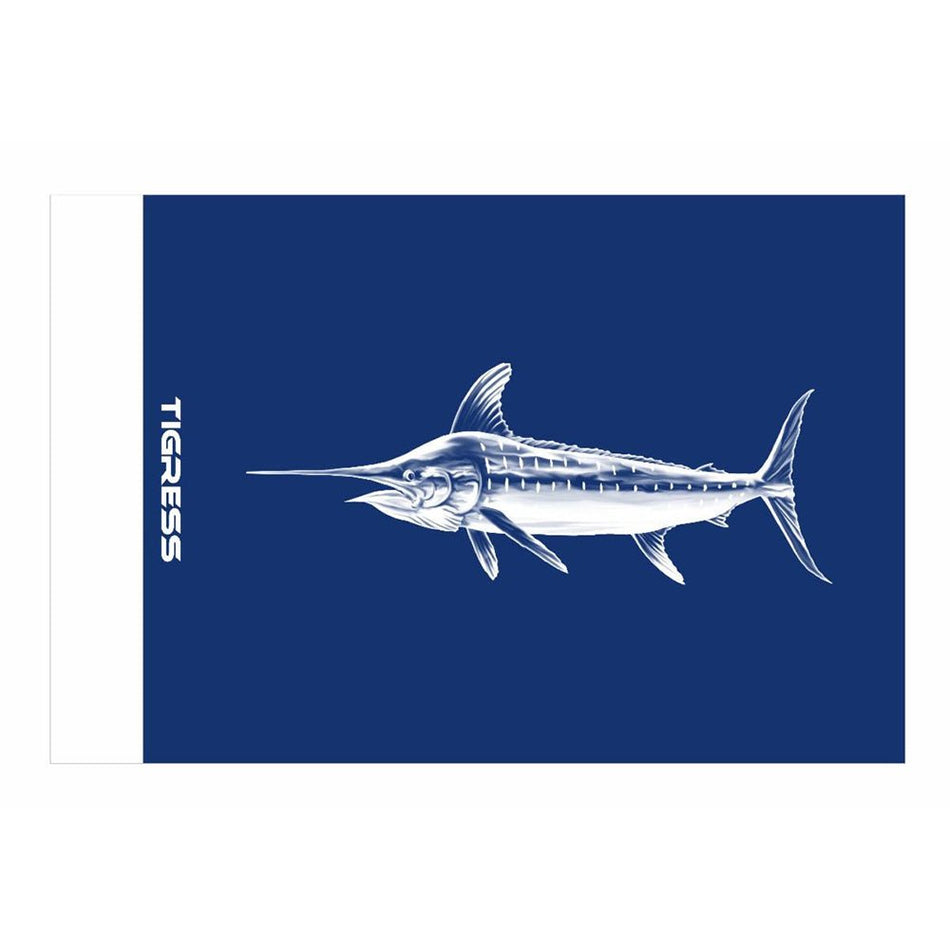 Tigress Blue Marlin Release Flag - 12" x 18" - Get Tight Gear