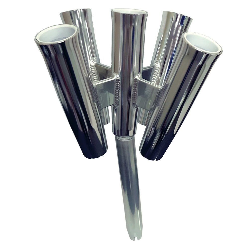 Tigress Five Rod Cluster - Bent Butt - Polished Aluminum - Get Tight Gear