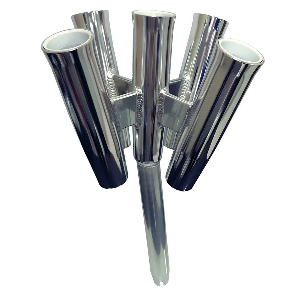 Tigress Five Rod Cluster - Bent Butt - Polished Aluminum - Get Tight Gear