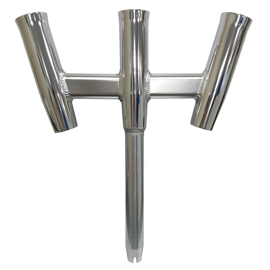 Tigress GS Trident Rod Holder - Straight Butt - Polished Alumunim - Get Tight Gear