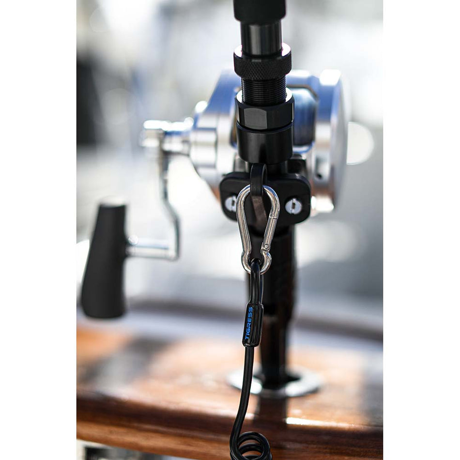Tigress Heavy - Duty Coiled Safety Tether - 1200lbs - Get Tight Gear