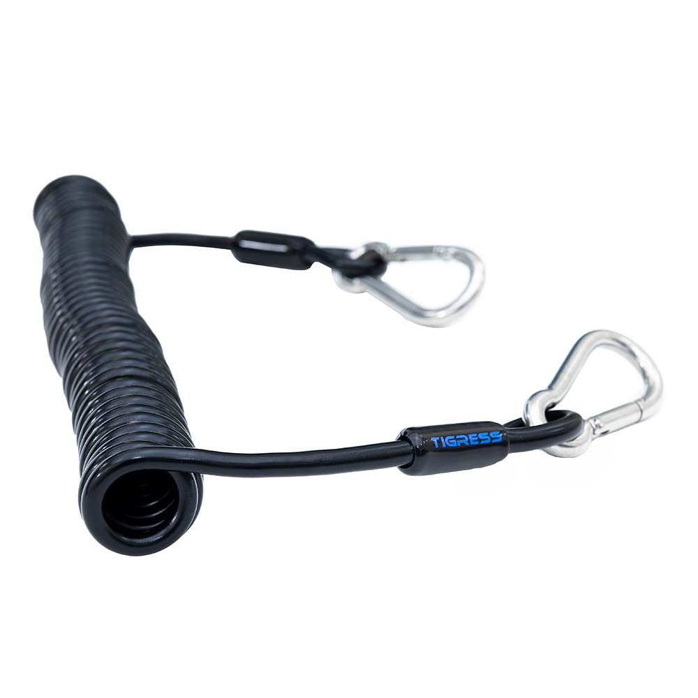 Tigress Light Tackle Coiled Safety Tether - 600lbs - Get Tight Gear
