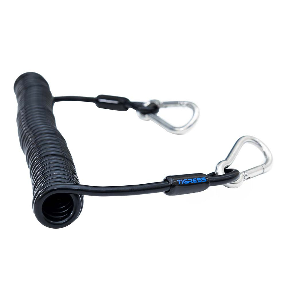 Tigress Light Tackle Coiled Safety Tether - 600lbs - Get Tight Gear