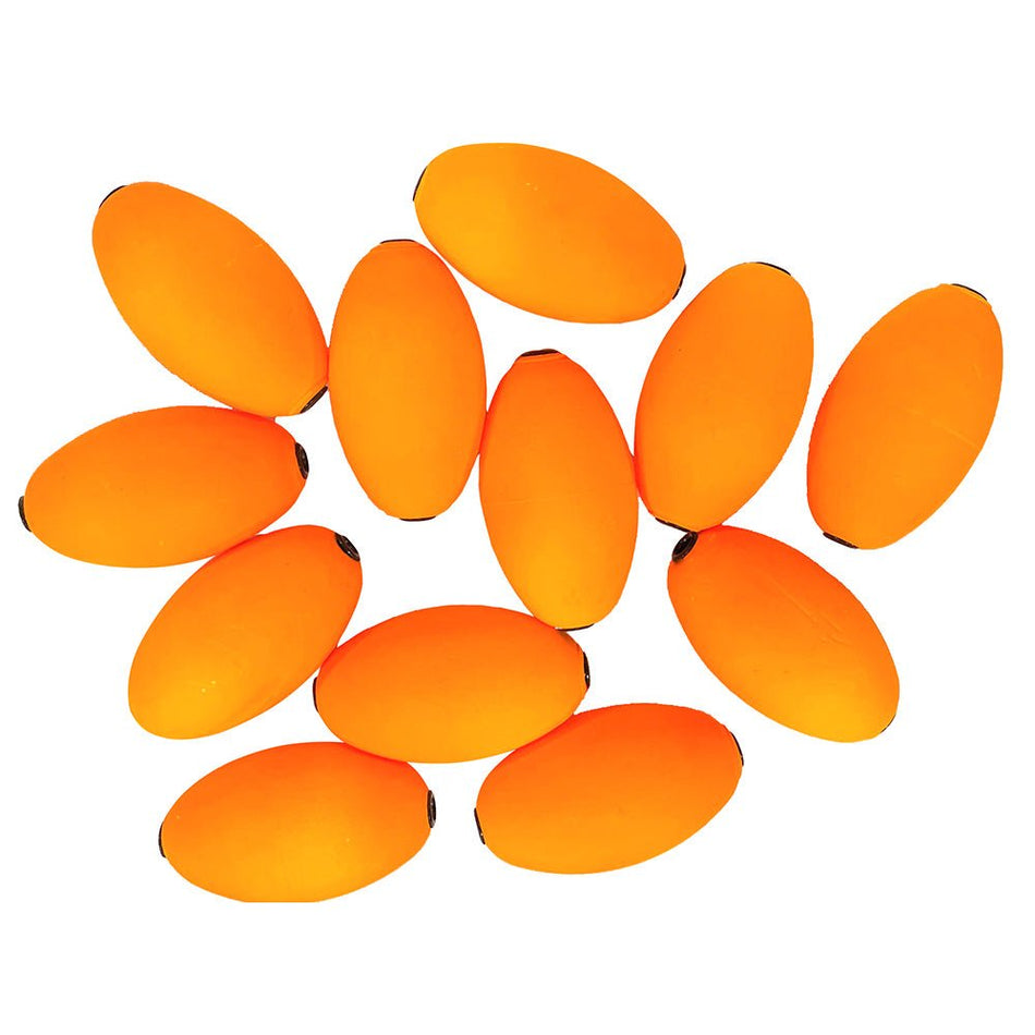 Tigress Oval Kite Floats - Orange *12 - Pack - Get Tight Gear