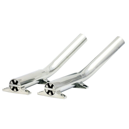 Tigress Side Mount Outrigger Holders - Cast 316 S.S. - 1 - 1/2" I.D. - Pair - Get Tight Gear