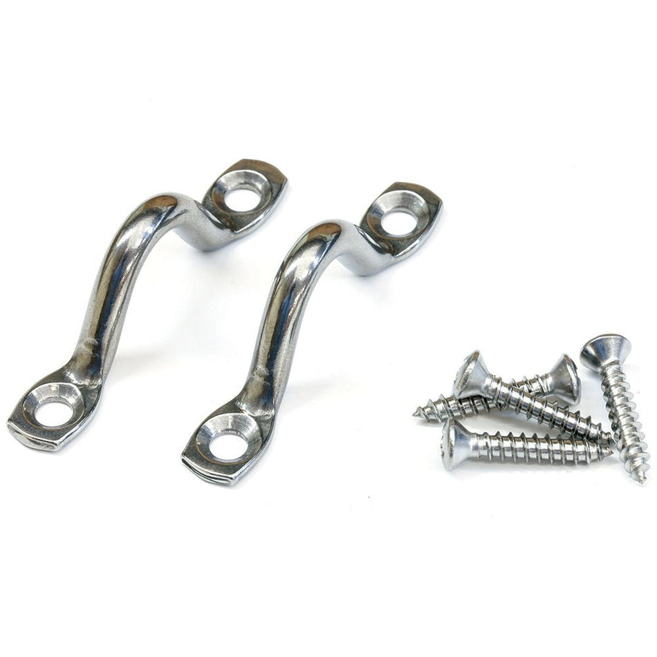Tigress Stainless Steel Pad Eyes w/Stainless Steel Screws - Get Tight Gear