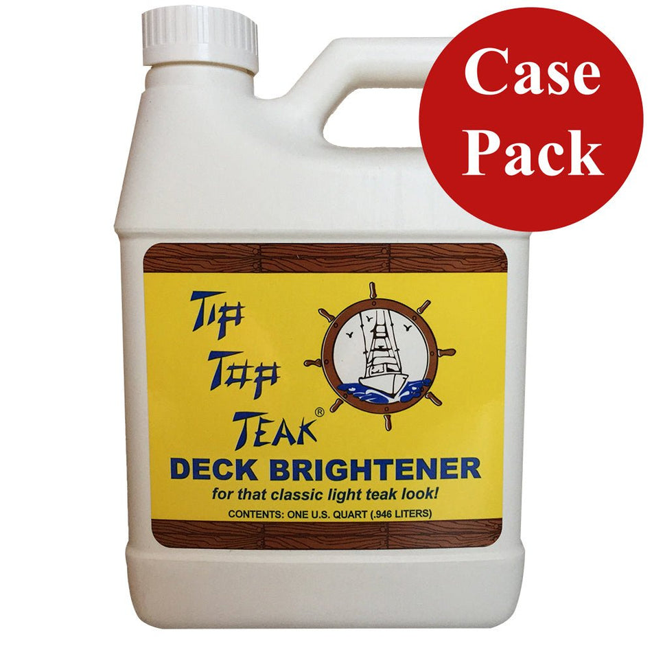 Tip Top Teak Tip Top Teak Deck Brightener - Quart - *Case of 12* - Get Tight Gear