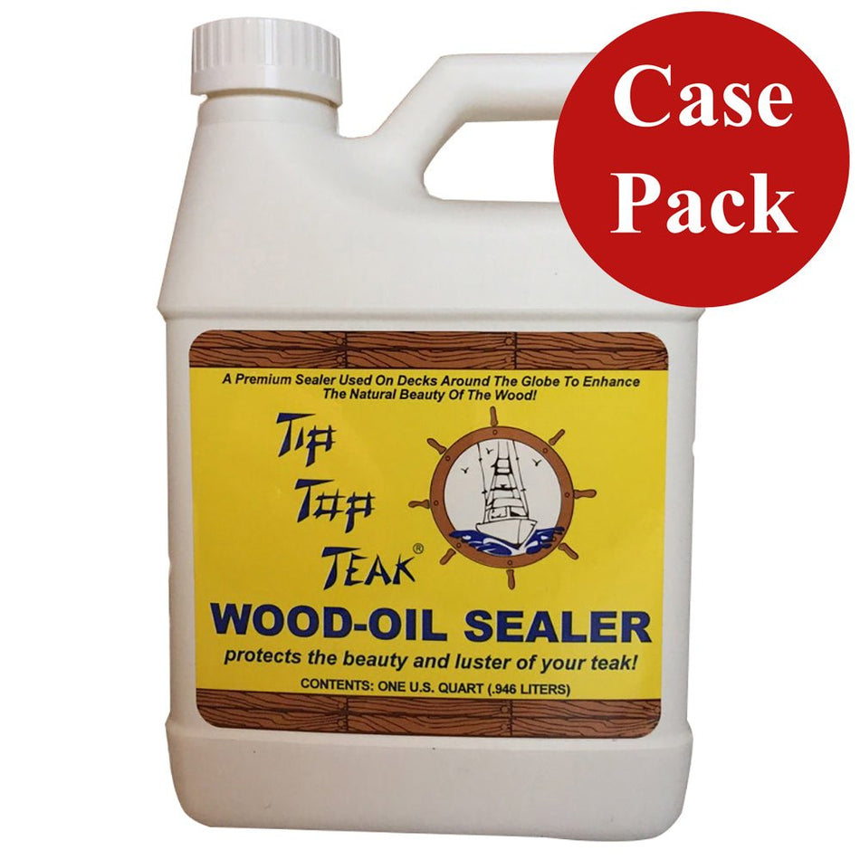 Tip Top Teak Tip Top Teak Wood Oil Sealer - Quart - *Case of 12* - Get Tight Gear