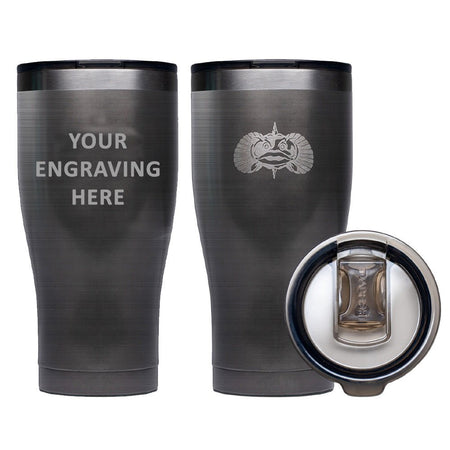 Toadfish Custom Engraved Non - Tipping 20oz Tumbler - Graphite (MINIMUM ORDER QUANTITY OF 25) - Get Tight Gear