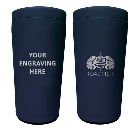 Toadfish Custom Engraved Non - Tipping Can Cooler 2.0 - Navy (MINIMUM ORDER QUANTITY OF 25) - Get Tight Gear