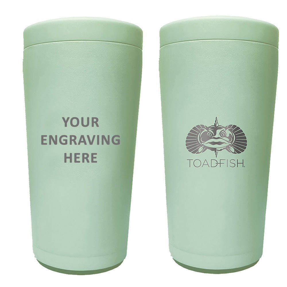 Toadfish Custom Engraved Non - Tipping Can Cooler 2.0 - Seagrass (MINIMUM ORDER QUANTITY OF 25) - Get Tight Gear