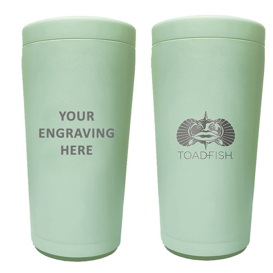 Toadfish Custom Engraved Non - Tipping Can Cooler 2.0 - Seagrass (MINIMUM ORDER QUANTITY OF 25) - Get Tight Gear