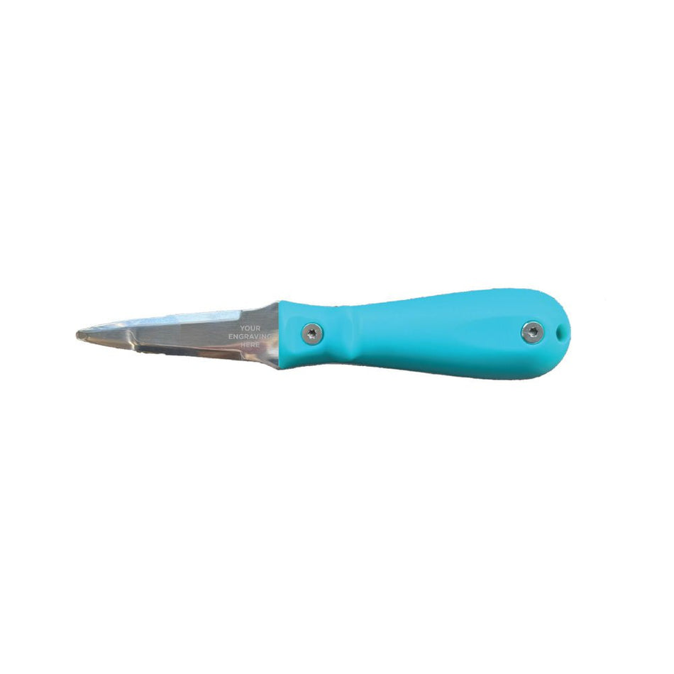 Toadfish Custom Engraved Put 'Em Back Oyster Knife - Teal (MINIMUM ORDER QUANTITY OF 25) - Get Tight Gear