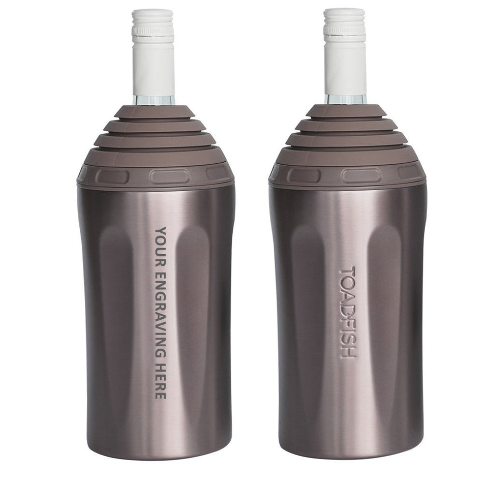 Toadfish Custom Engraved Stainless Steel Wine Chiller - Rose Gold (MINIMUM ORDER QUANTITY OF 25) - Get Tight Gear