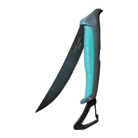 Toadfish Custom Engraved Stowaway Folding Fillet Knife w/Built - In Carabiner - 8.5" (MINIMUM ORDER QUANTITY OF 25) - Get Tight Gear