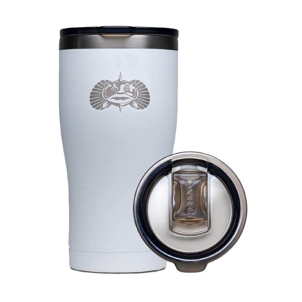 Toadfish Non - Tipping 20oz Tumbler - White - Get Tight Gear