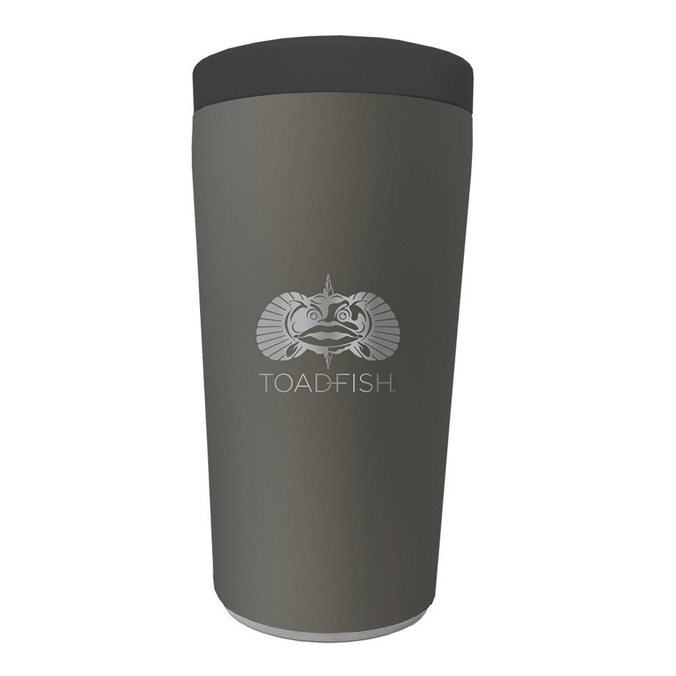 Toadfish Non - Tipping Can Cooler 2.0 - Universal Design - Graphite - Get Tight Gear