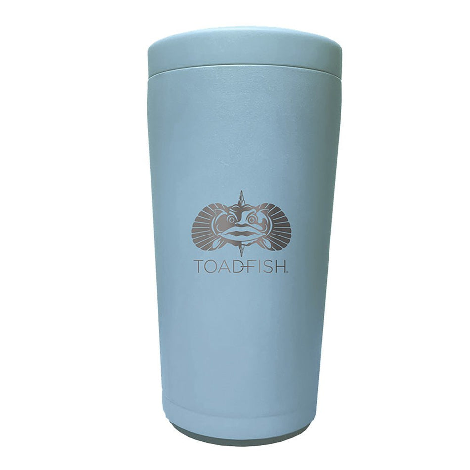 Toadfish Non - Tipping Can Cooler 2.0 - Universal Design - Light Blue - Get Tight Gear