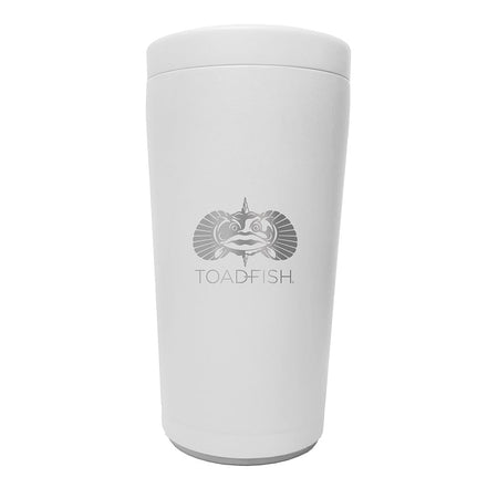 Toadfish Non - Tipping Can Cooler 2.0 - Universal Design - White - Get Tight Gear