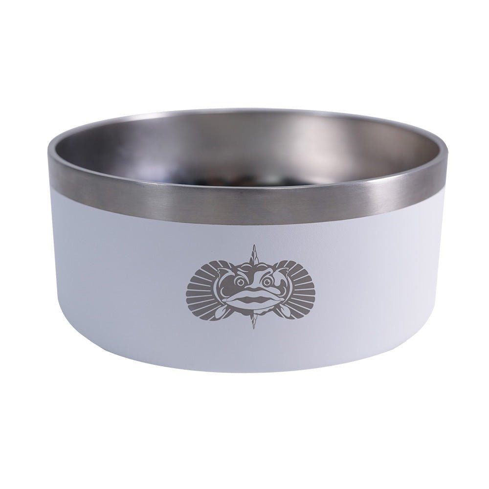 Toadfish Non - Tipping Dog Bowl - White - Get Tight Gear