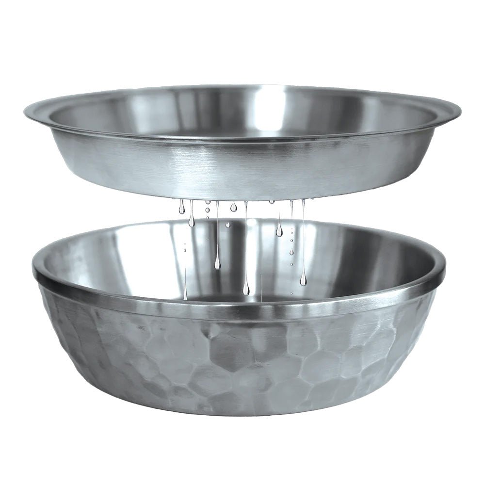 Toadfish Seafood Bowl - 12" - Stainless Steel - 2 Layer Serving Bowl - Get Tight Gear