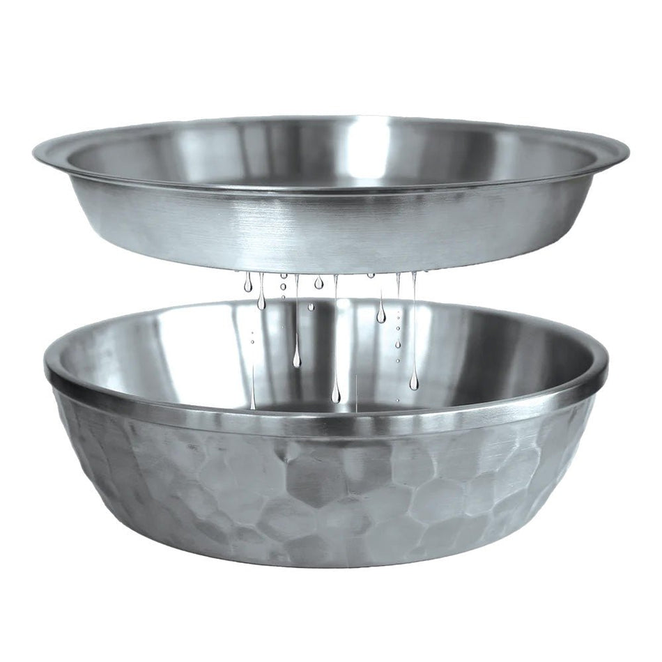 Toadfish Seafood Bowl - 12" - Stainless Steel - 2 Layer Serving Bowl - Get Tight Gear