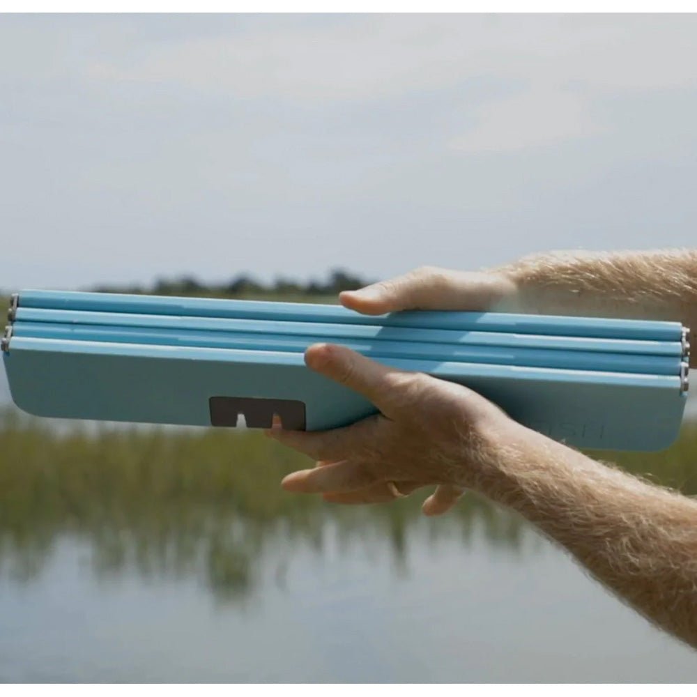 Toadfish Stowaway Folding Cutting Board w/Built - In Knife Sharpener - Teal - Get Tight Gear