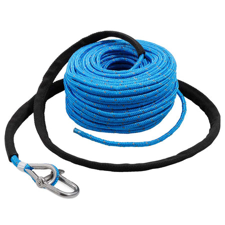 TRAC Outdoors Anchor Rope - 3/16" x 100' w/SS Shackle - Get Tight Gear