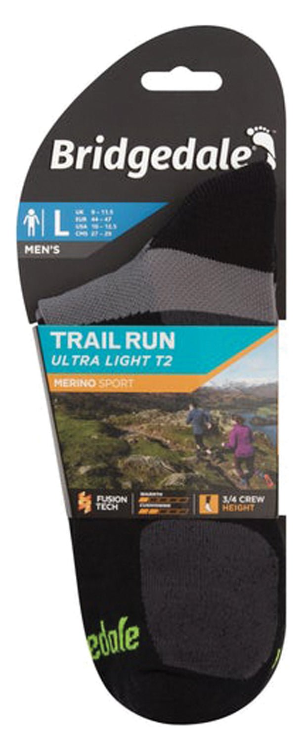 Trail Run Ul 3/4 Merino Bl Lg - Get Tight Gear