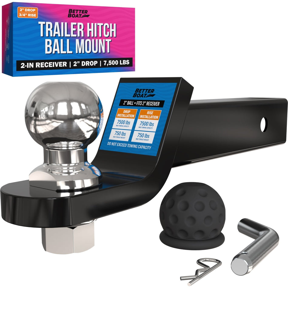 Trailer Hitch Ball Mount 2" - Get Tight Gear