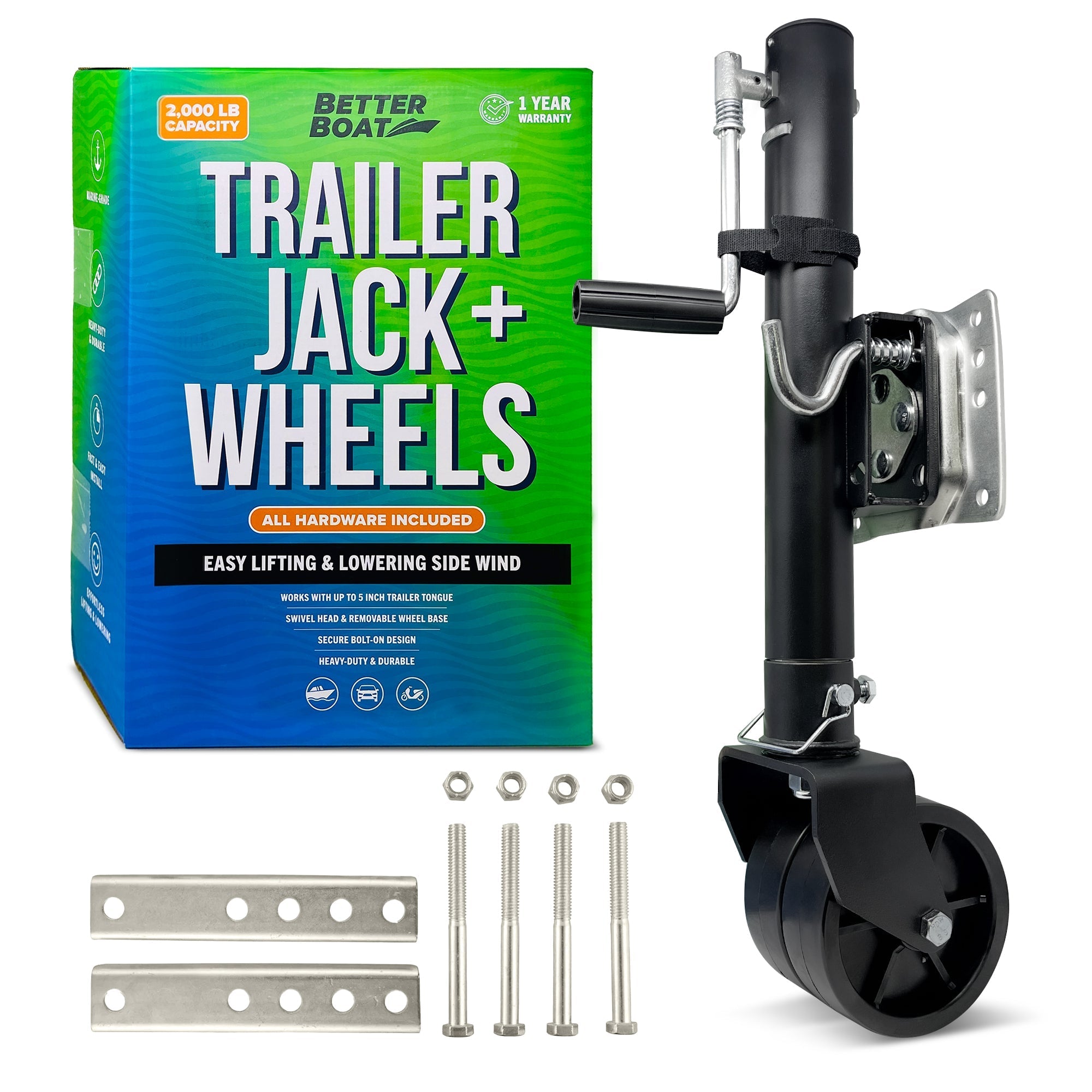 Trailer Jack and Wheel - Get Tight Gear