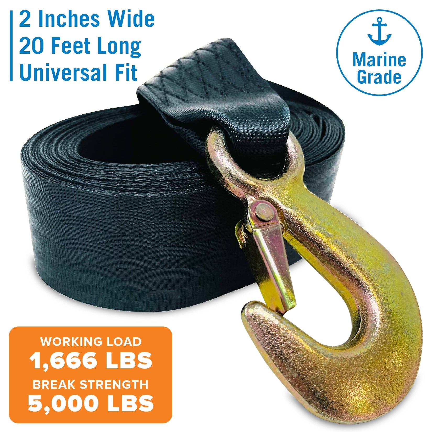 Trailer Winch Strap Replacement - Get Tight Gear