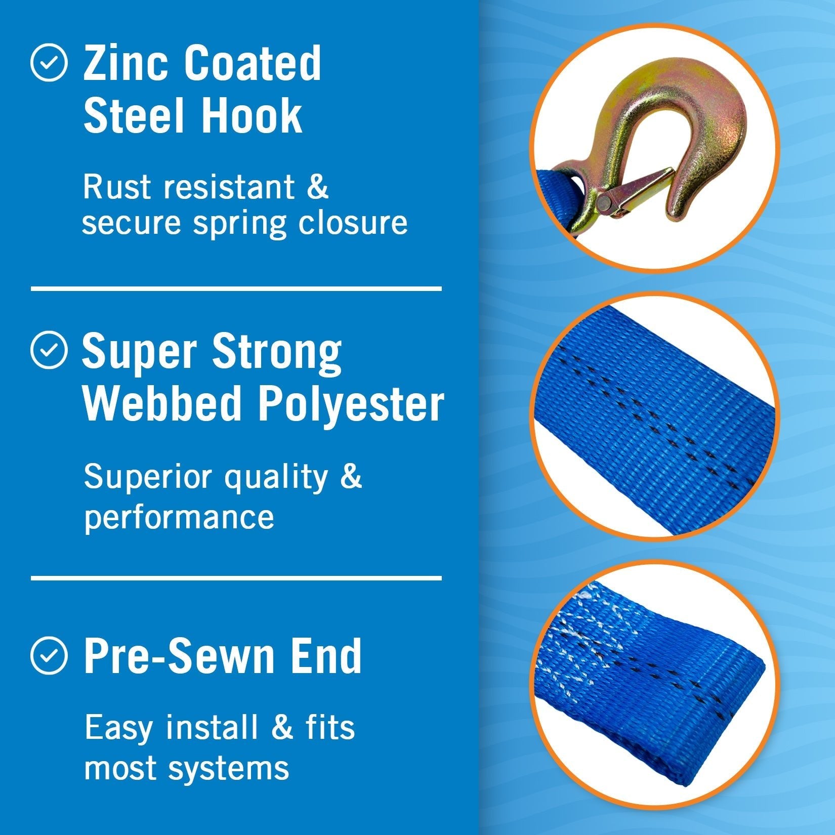 Trailer Winch Strap Replacement - Get Tight Gear