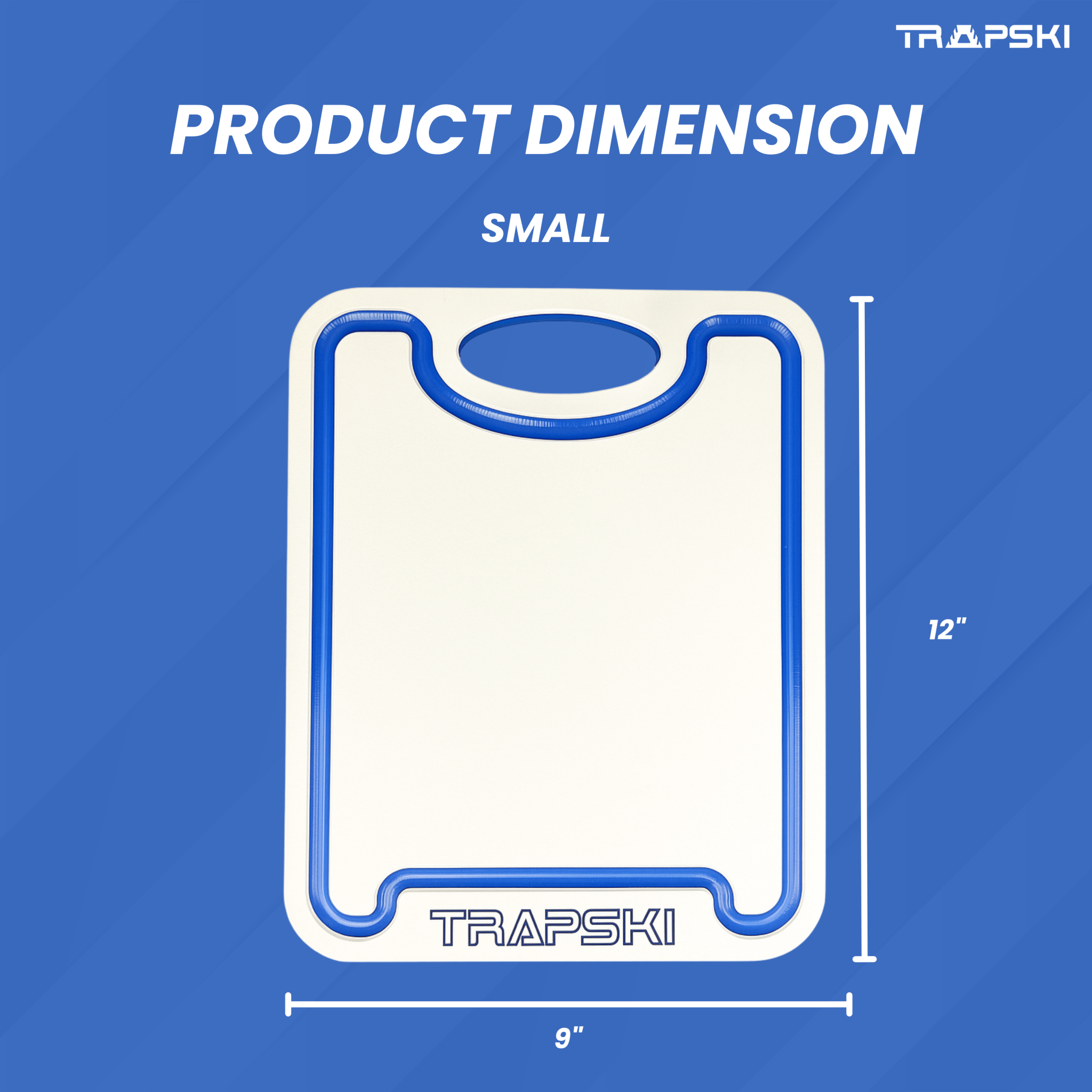 TRAPSKI Premium 1/2 Inch Thick HDPE Cutting Boards | Food - Grade Kitchen Prep Surface | Juice Grooves | Made in the USA - Get Tight Gear