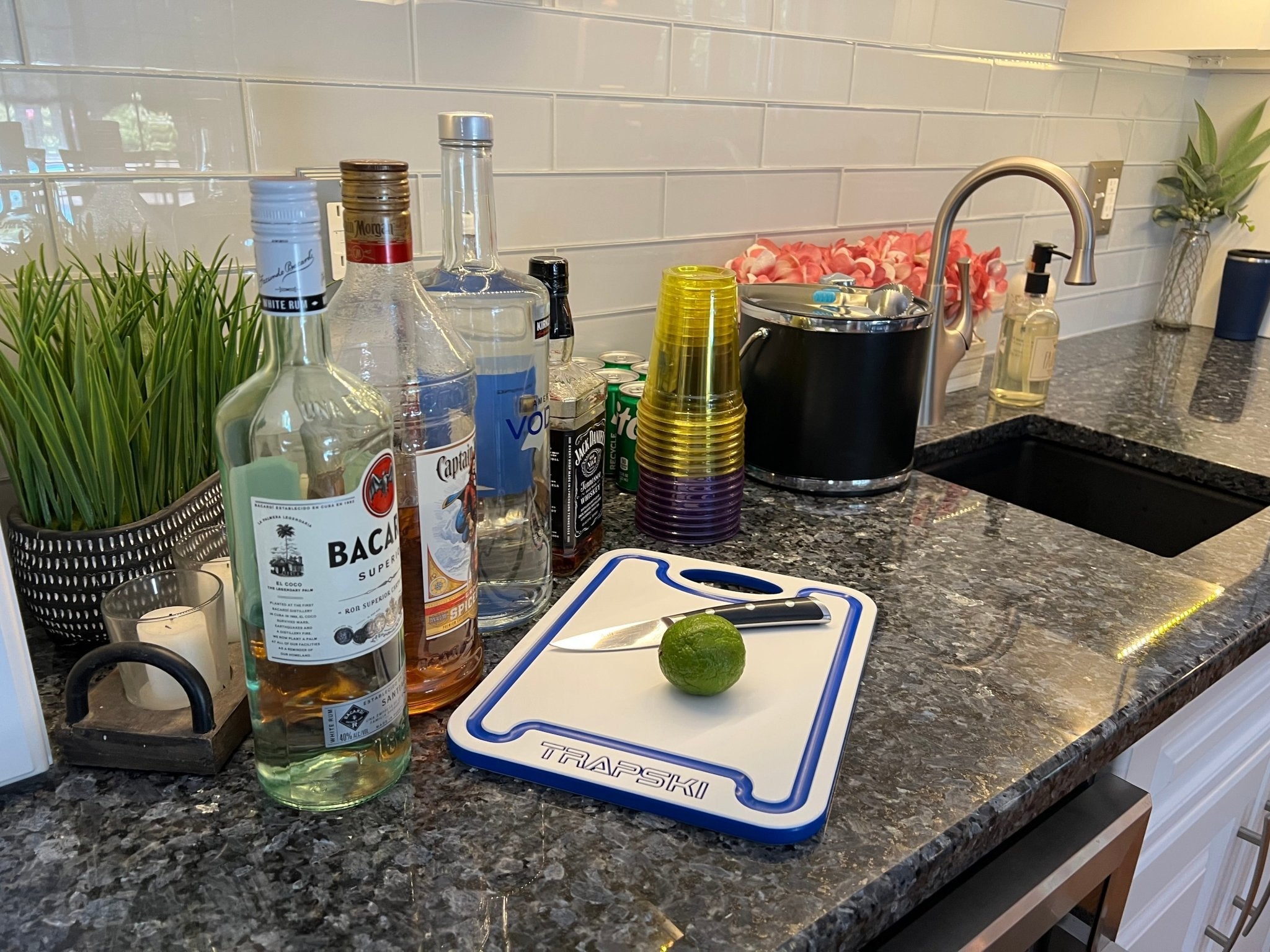 TRAPSKI Premium 1/2 Inch Thick HDPE Cutting Boards | Food - Grade Kitchen Prep Surface | Juice Grooves | Made in the USA - Get Tight Gear