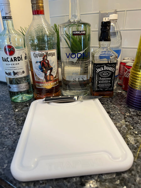 TRAPSKI Premium 1/2 Inch Thick HDPE Cutting Boards | Food - Grade Kitchen Prep Surface | Juice Grooves | Made in the USA - Get Tight Gear