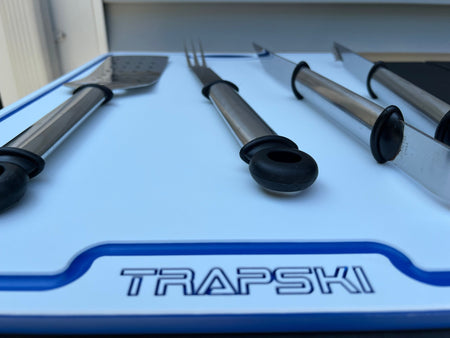 TRAPSKI Premium 1/2 Inch Thick HDPE Cutting Boards | Food - Grade Kitchen Prep Surface | Juice Grooves | Made in the USA - Get Tight Gear