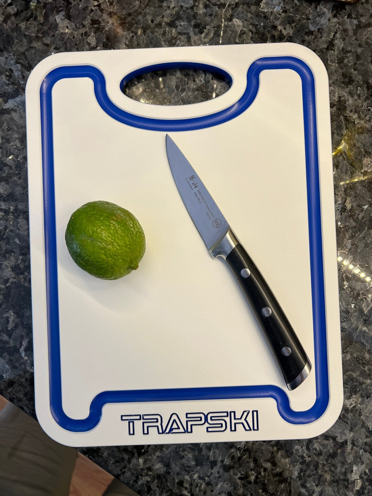 TRAPSKI Premium 1/2 Inch Thick HDPE Cutting Boards | Food - Grade Kitchen Prep Surface | Juice Grooves | Made in the USA - Get Tight Gear