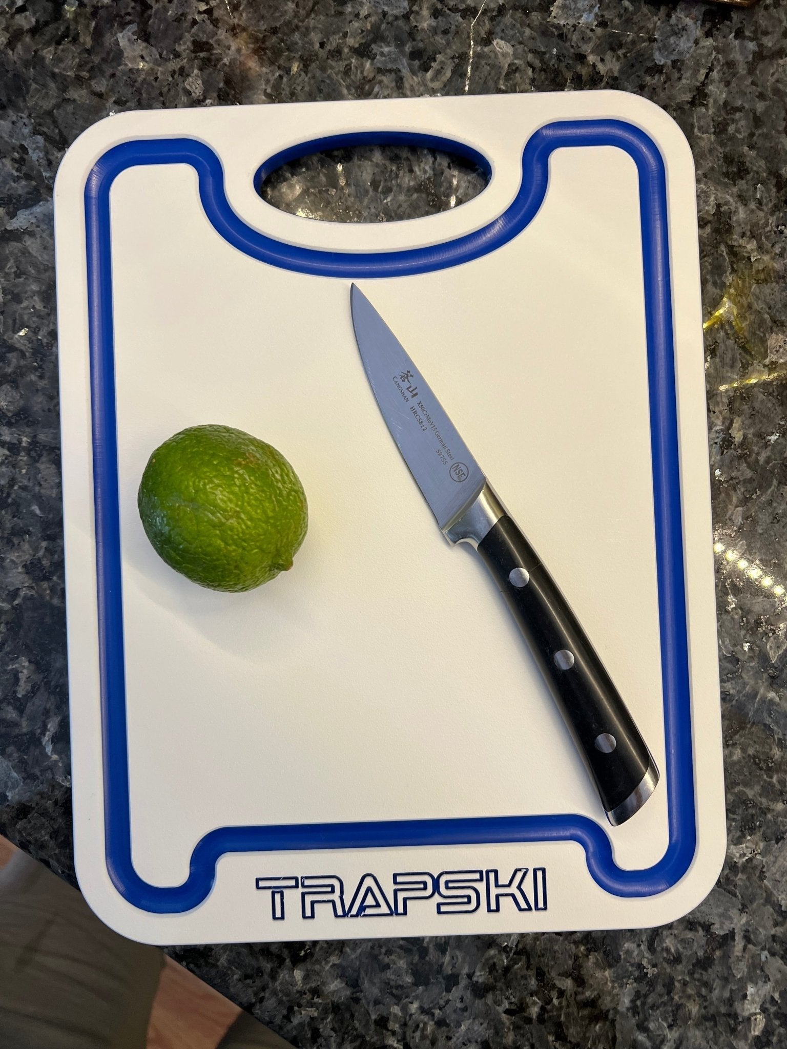 TRAPSKI Premium 1/2 Inch Thick HDPE Cutting Boards | Food - Grade Kitchen Prep Surface | Juice Grooves | Made in the USA - Get Tight Gear