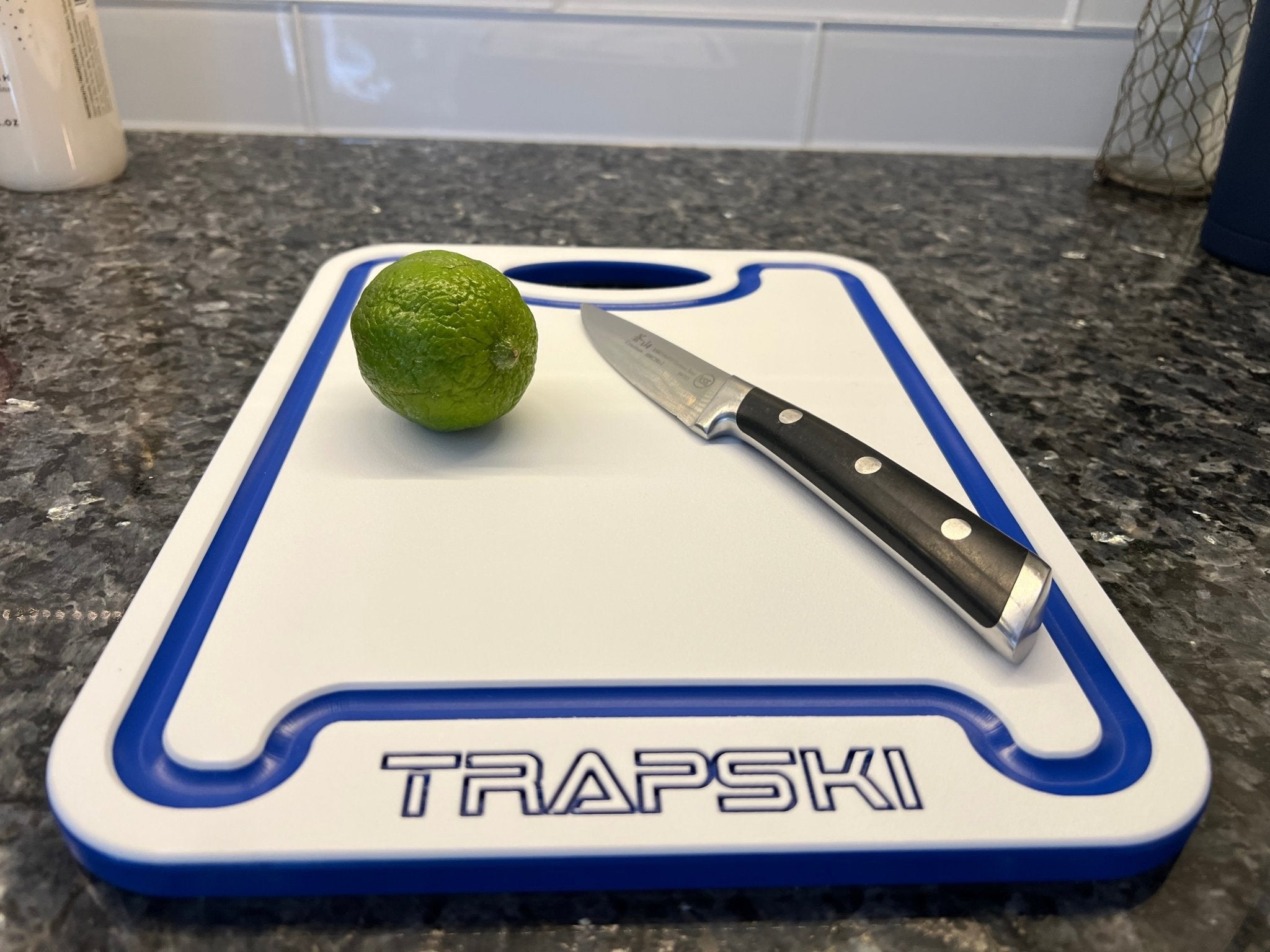 TRAPSKI Premium 1/2 Inch Thick HDPE Cutting Boards | Food - Grade Kitchen Prep Surface | Juice Grooves | Made in the USA - Get Tight Gear