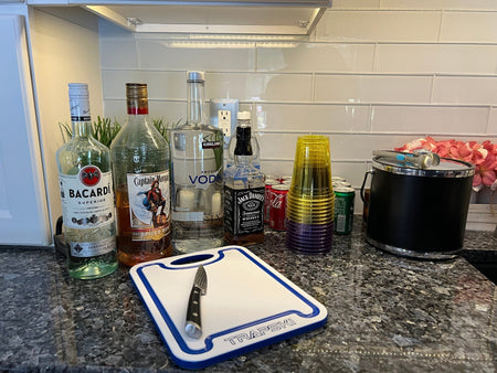 TRAPSKI Premium 1/2 Inch Thick HDPE Cutting Boards | Food - Grade Kitchen Prep Surface | Juice Grooves | Made in the USA - Get Tight Gear