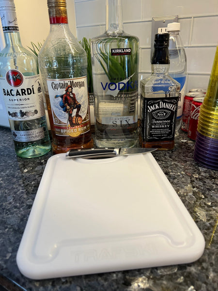 TRAPSKI Premium 1/2 Inch Thick HDPE Cutting Boards | Food - Grade Kitchen Prep Surface | Juice Grooves | Made in the USA - Get Tight Gear